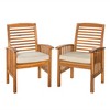 NicBex Set of 2 Outdoor Dining Chair,Modern Patio Dining Chairs with Cushions,20 inch Chairs Suitable for Patio,Garden,Brown - 3 of 4