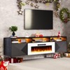 AMERLIFE Floating TV Stand with 40" Electric Fireplace - 2 of 4