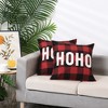 Unique Bargains Plaid Print Decorative Farmhouse Pillowcase 2 Pcs - 3 of 4