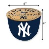 MLB New York Yankees Script Circle Wood Top 3-Wick Ceramic Candle - 2 of 3