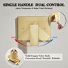 Itopfox Brushed Gold Shower System with Rain Shower Head and Handheld Spray Combo, Shower Faucet Set Including Valve Kit for Modern Bathroom - 4 of 4
