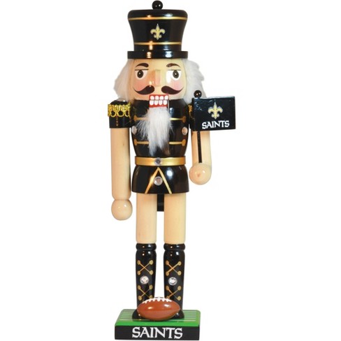 New Orleans Saints Christmas Decorations, Saints Nutcrackers