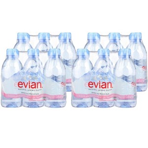 Evian Natural Spring Water - Case of 4/6 pack, 11.2 oz - 1 of 4