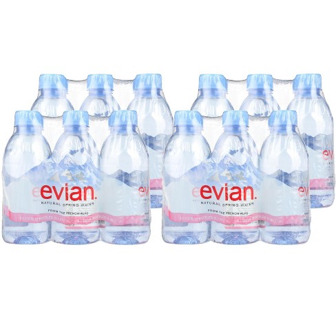 Evian Natural Spring Water - Case Of 12/25.4 Oz : Target