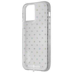 Case-Mate Iridescent Gems Series Case for Apple iPhone 12/12 Pro - Gold/Clear - 1 of 3