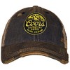 Adult Coors Mountain Logo Patch Distressed Tea-Stained Adjustable Hat - 2 of 4