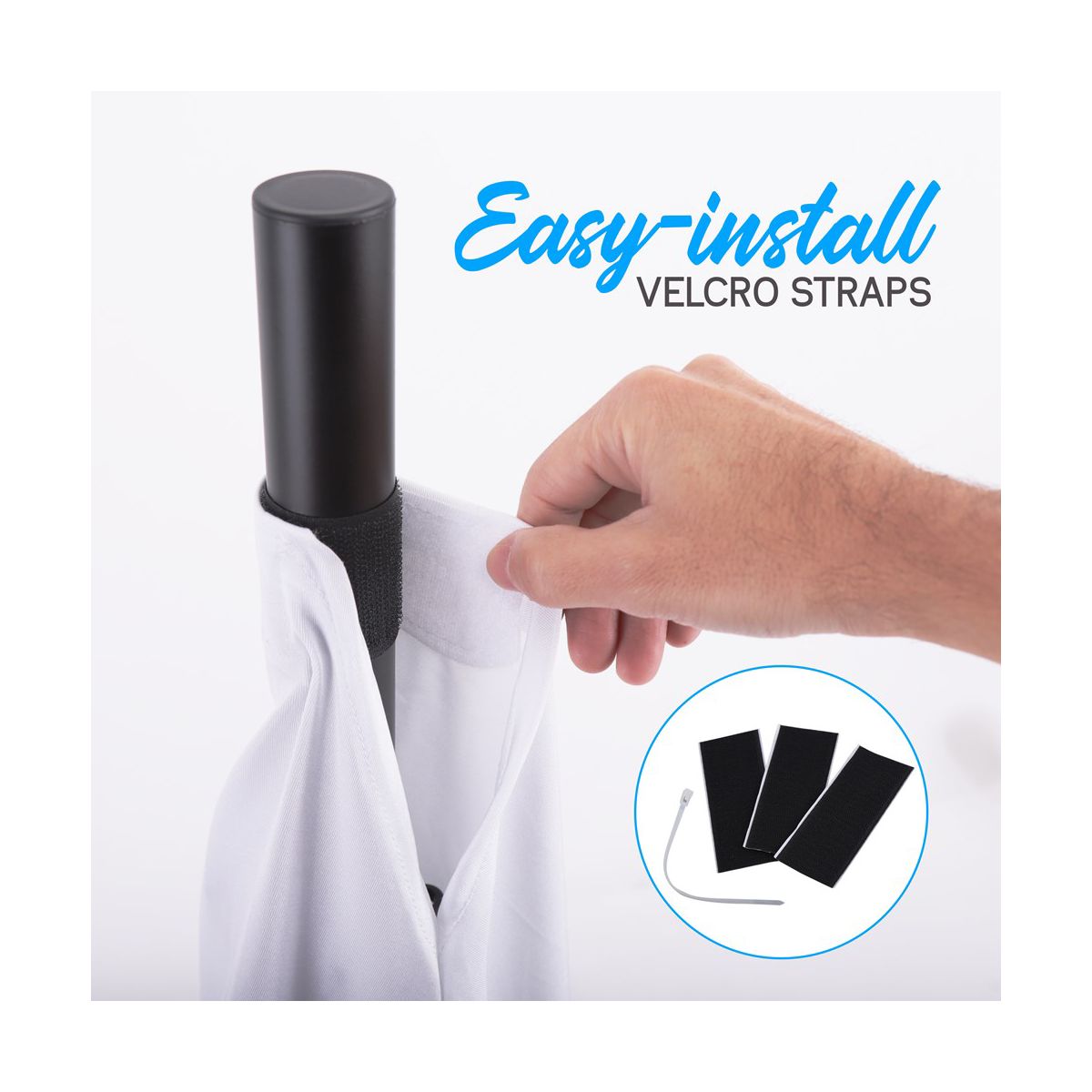 Pyle Triple-Sided White Speaker and Lighting Stand Scrim - thumbnail 3