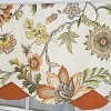 RLF Home 100% Cotton Zanzibar Petticoat With Poly/Cotton lining Rod Pocket Valance 50" x 17" Orange - 4 of 4