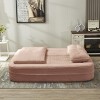 CAVINAS Modern 2-in-1 Foldable Futon Sofa Bed with Plush Blanket/Soft Pillows,Convertible Sleeper Sofa Couch for Living Room,Bedroom - 4 of 4