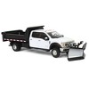 1/64 2020 F-450 XLT Super Duty Dually with V-Plow & Dump Bed White 51396-B - 2 of 4