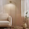 Brightech Regent Mid-Century (Includes LED Light Bulb) Gooseneck Arc Floor Lamp Antiqued Brass - 2 of 4