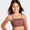 Girls' Animal Ditsy Leopard Spot Bikini Set - Cat & Jack™ Brown - 3 of 3