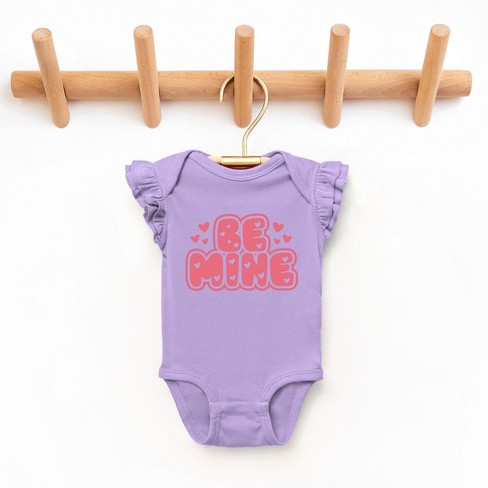 The Juniper Shop Be Mine Bubble Baby Flutter Sleeve Bodysuit Target