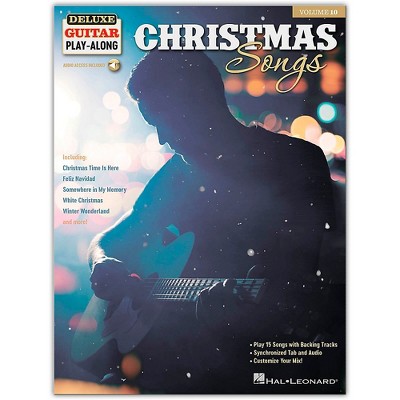  Hal Leonard Christmas Songs - Deluxe Guitar Play-Along Series Volume 10 Book/Audio Online 