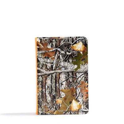 CSB Sportsman's Bible: Large Print Compact Edition, Mothwing Camouflage Leathertouch - by  Csb Bibles by Holman (Leather Bound)