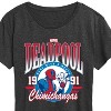 Women's - Marvel - Athletic Deadpool Short Sleeve Graphic T-Shirt - 2 of 4
