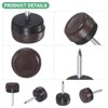 Unique Bargains Durable Nail-on Furniture Sliders Chair Leg Protectors 24 Pcs - 2 of 4