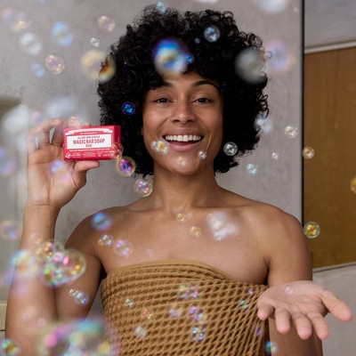 Dr. Bronner's All-One Pure-Castile Magic Bar Soap - Rose - 5oz: Whole Body, Made Without Parabens or Phthalates