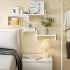 Sriracha Floating Shelves for Wall, Wall Shelves for Bathroom, Bedroom, Living Room, Kitchen, Office, Wood Shelves for Wall Decor Set of 5 - 3 of 3