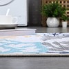 Area Rug Modern Floral Pattern Rug Washable Rugs for Living Room Bedroom - 3 of 4