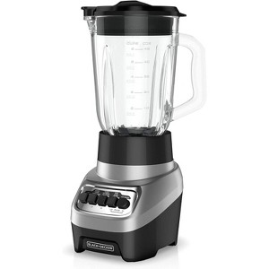 BLACK+DECKER PowerCrush Countertop Blender, BL1230SG, 6-Cup Glass Jar, 4 Speed Settings, Dishwasher Safe, 700W Motor - 1 of 4