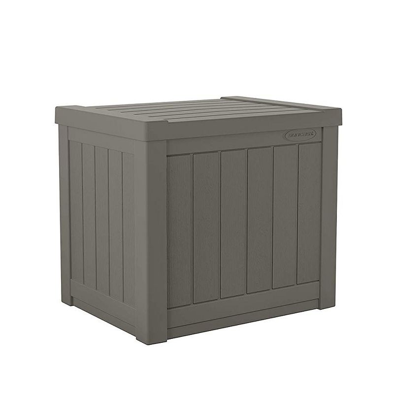 Suncast SS500 22 Gallon Small Resin Outdoor Patio Storage Deck Box, 2 of 7