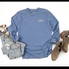 Simply Sage Market Embroidered Maui Hawaii Stars Garment Dyed Long Sleeve - 3 of 4