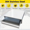 Stainless Steel Outdoor Kitchen Drawer - Single Layer BBQ Storage with Flush Mount Handle, Food-Grade 304 Steel - 4 of 4