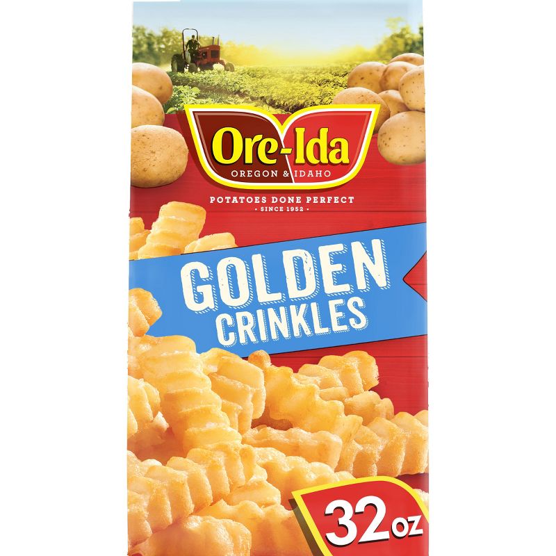 Ore-Ida Gluten Free Frozen Golden Crinkles French Fries - 32oz, 1 of 13