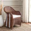 Hemi Club Chair - SEA7002A - Natural/White - Safavieh - 4 of 4