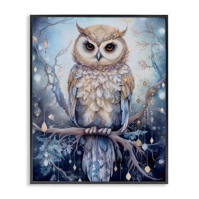 Stupell Industries Owl on Twinkling Branch, 24" x 30"