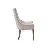 Set of 2 Ultra Dining Side Chair Cream: Chenille Upholstery, Wood Legs, Traditional Style - 4 of 4