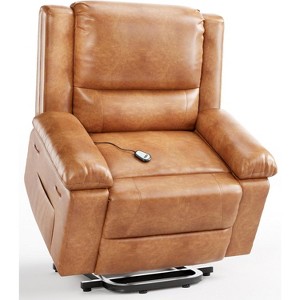 Power Lift Recliner Chair, Heat & Massage, Heavy Duty Faux PU Electric Lift Recliner for Elderly & Mobility Impaired, Adjustable Back & Legs - 1 of 4