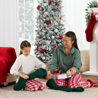 6ft Snow Flocked Slim Artificial Christmas Tree with Metal Stand