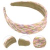 Unique Bargains Women's Elegant Straw Headband 5.91"x1.57" 1 Pc - 3 of 4