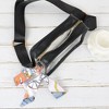 Anna-Kaci Women's Chic Transparent Crossbody & Messenger Bags with Decorative Scarf - 4 of 4