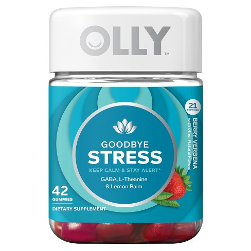 Olly Goodbye Stress Dietary Supplement Gummies - Berry Verbena ...