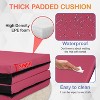 FDW Yoga Arts Mat Gymnastics Mat Wrestling Mat Tumbling Mat Gym Mat Folding Gymnastic Mat Thick PU Leather Exercise Mat for Tumbling Stretching - 4 of 4