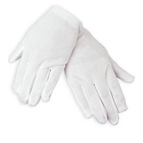 Rubies Childrens Gloves White One Size Fits Most