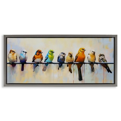 Stupell Industries Modern Birds Perched, 25" x 11"