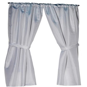 Carnation Home Fashions "Lauren" Diamond-Piqued Window Curtain - 34x54", Grey - 1 of 3