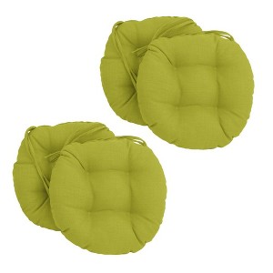 Blazing Needles, 16-inch Spun Polyester Solid Outdoor Round Tufted Chair Cushions (Set of 4) - 1 of 1