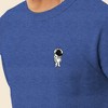 Dalix Astronaut Embroidered Crewneck Fleece Sweatshirt Pullover Mens - 4 of 4