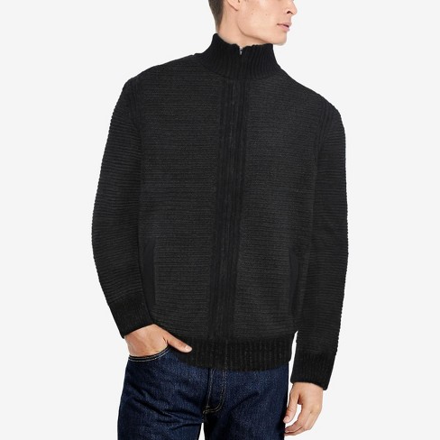 Knitted zip up online sweater