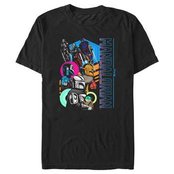 Men's Star Wars: The Mandalorian Colorful Retro Poster T-Shirt