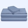 Tribeca Living Twin Tribeca Plaid 300 Thread Count Cotton Extra Deep Pocket Sheet Set - 2 of 3