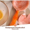 Folkulture Resin Salad Server Set of 2, 12 x 4.5 Inch - Orange Burst & Pink - 4 of 4