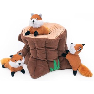 ZippyPaws Burrow Fox Stump - 1 of 1