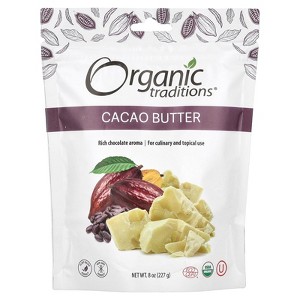 Organic Traditions Cacao Butter, 8 oz (227 g) - 1 of 2