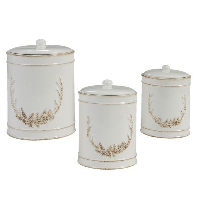 Park Designs Crimped Canisters Set/3